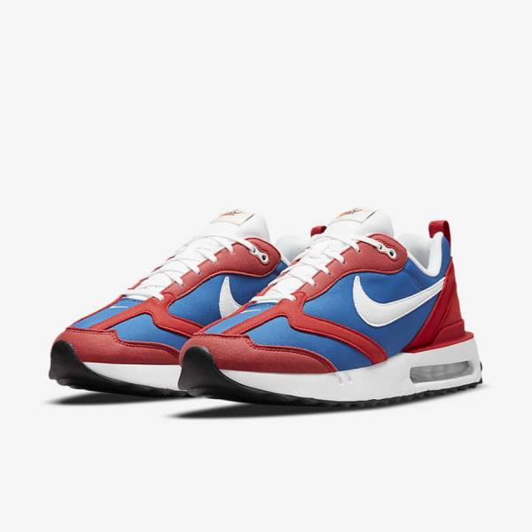 Men's Nike Air Max Dawn Sneakers Royal / Red / Light Beige / White | NK728VMJ