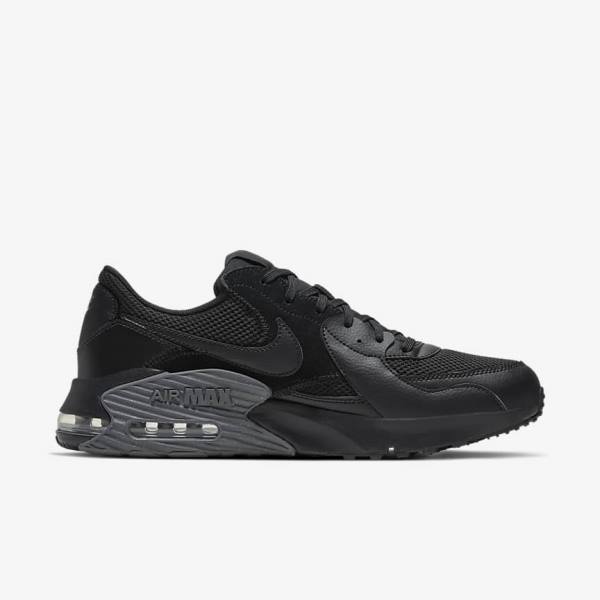 Men's Nike Air Max Excee Sneakers Black / Dark Grey | NK961VFM