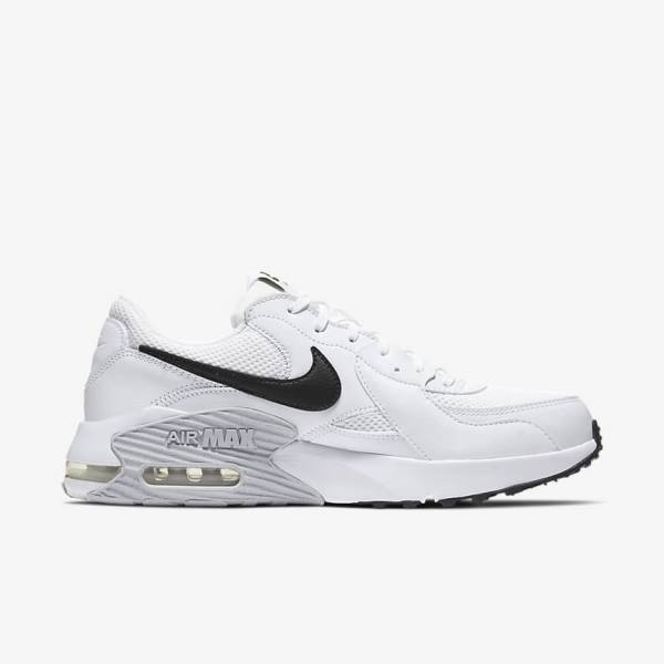 Men's Nike Air Max Excee Sneakers White / Platinum / Black | NK514QBF