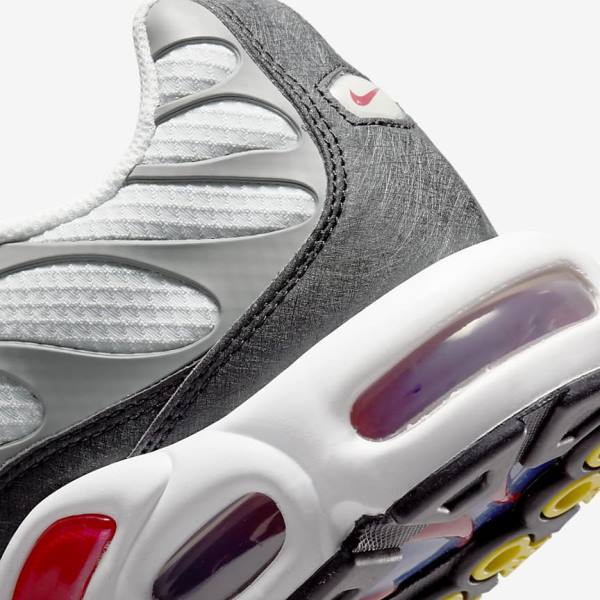 Men's Nike Air Max Plus Sneakers Grey / Black / Red | NK642RUV