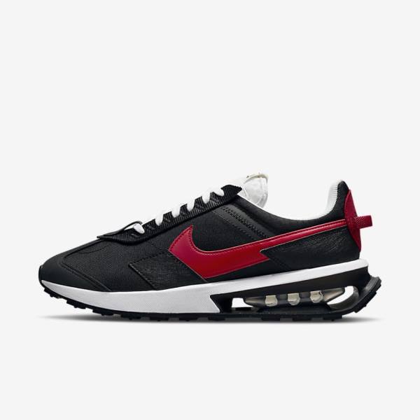 Men\'s Nike Air Max Pre-Day Sneakers Black / White / Red | NK547XTC