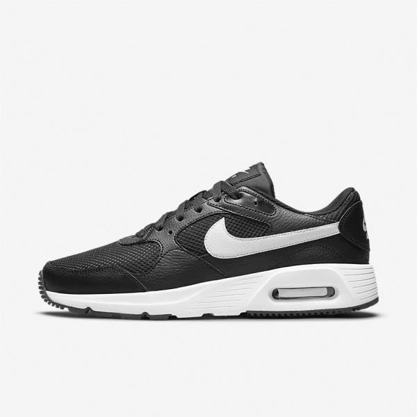 Men\'s Nike Air Max SC Sneakers Black / White | NK826JUX