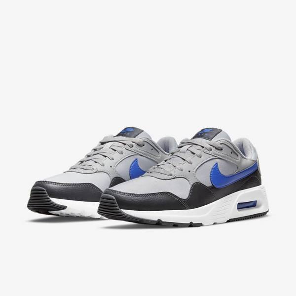 Men's Nike Air Max SC Sneakers Light Grey / Dark Grey / White / Royal | NK381MGB