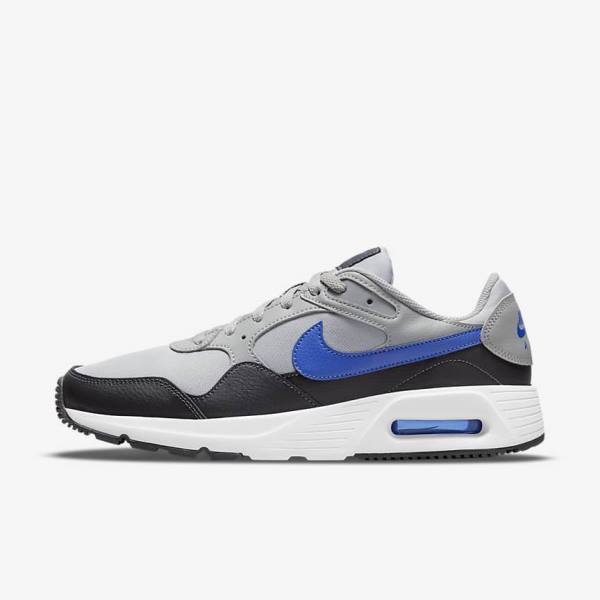 Men\'s Nike Air Max SC Sneakers Light Grey / Dark Grey / White / Royal | NK381MGB