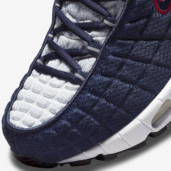 Men's Nike Air Max Tailwind V SP Sneakers Navy / Platinum / White / Red | NK038APC