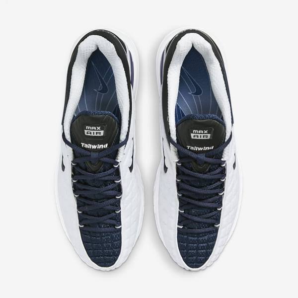 Men's Nike Air Max Tailwind V SP Sneakers White / Navy / Black / Navy | NK146HVK