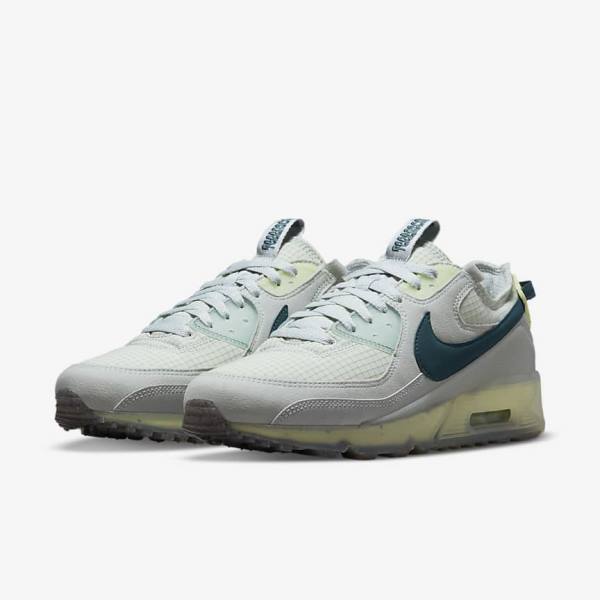 Men's Nike Air Max Terrascape 90 Sneakers Grey / Light Green / Dark Turquoise Green | NK967ORT