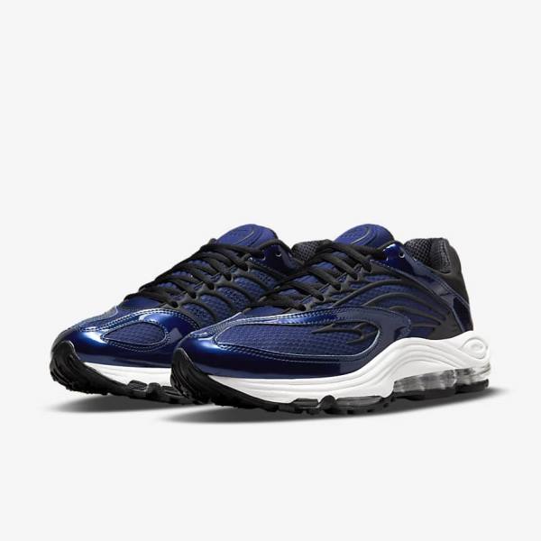 Men's Nike Air Tuned Max Sneakers Blue / White / Black | NK906RWQ