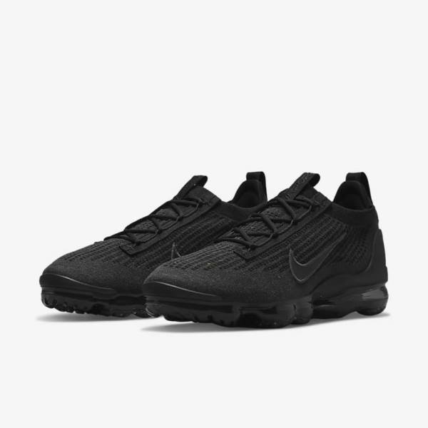 Men's Nike Air VaporMax 2021 FK Sneakers Black / Dark Grey | NK893BTC