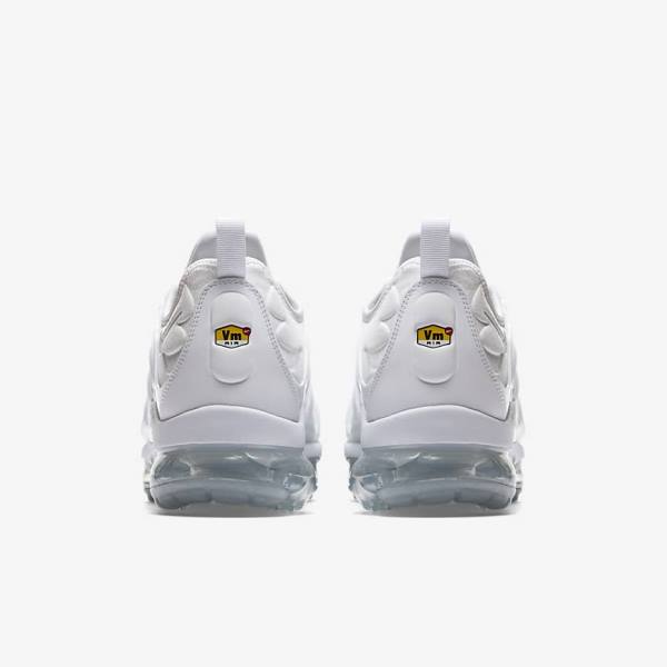 Men's Nike Air VaporMax Plus Sneakers White / Platinum / White | NK941UCM