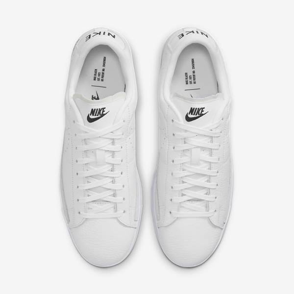 Men's Nike Blazer Low X Sneakers White / Light Brown / Black | NK527TMD