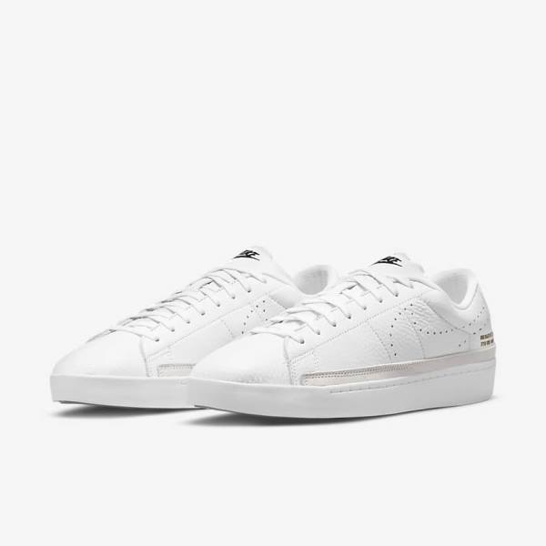 Men's Nike Blazer Low X Sneakers White / Light Brown / Black | NK527TMD