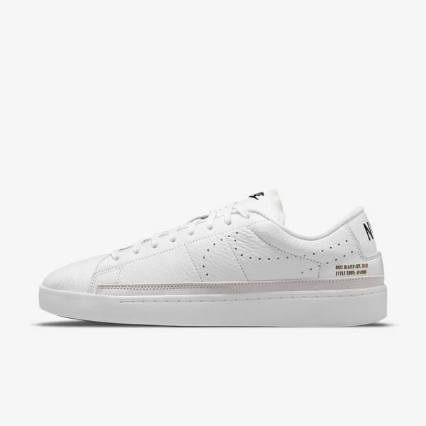 Men\'s Nike Blazer Low X Sneakers White / Light Brown / Black | NK527TMD