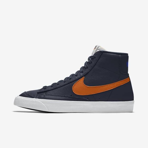 Men\'s Nike Blazer Mid By You Custom Sneakers Multicolor | NK526RIK