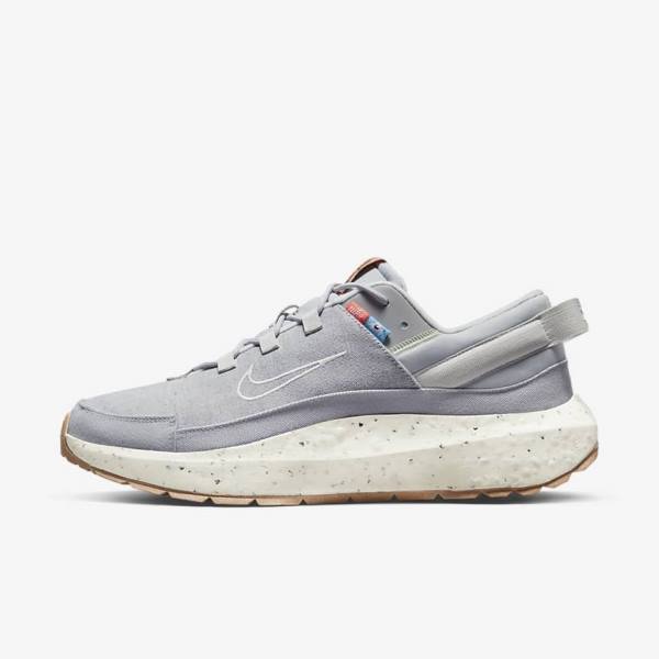 Men\'s Nike Crater Remixa Sneakers Grey / Brown | NK984FMS