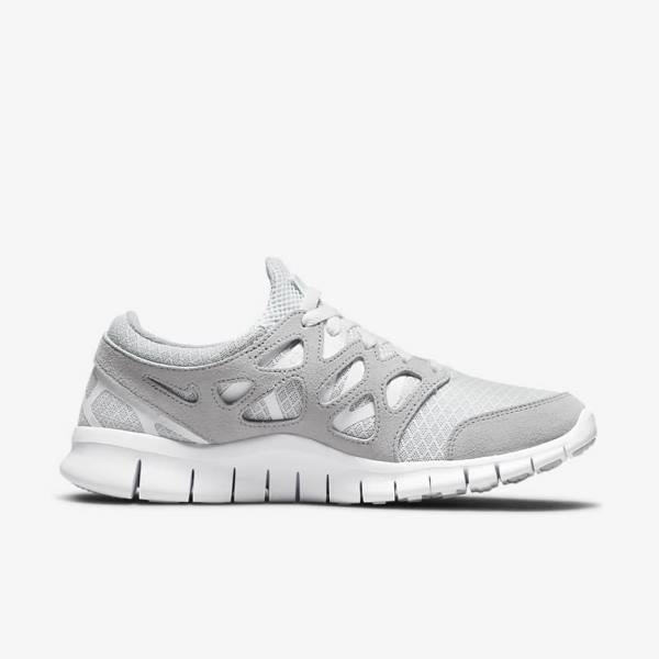 Men's Nike Free Run 2 Sneakers Grey / White / Platinum | NK148SEA