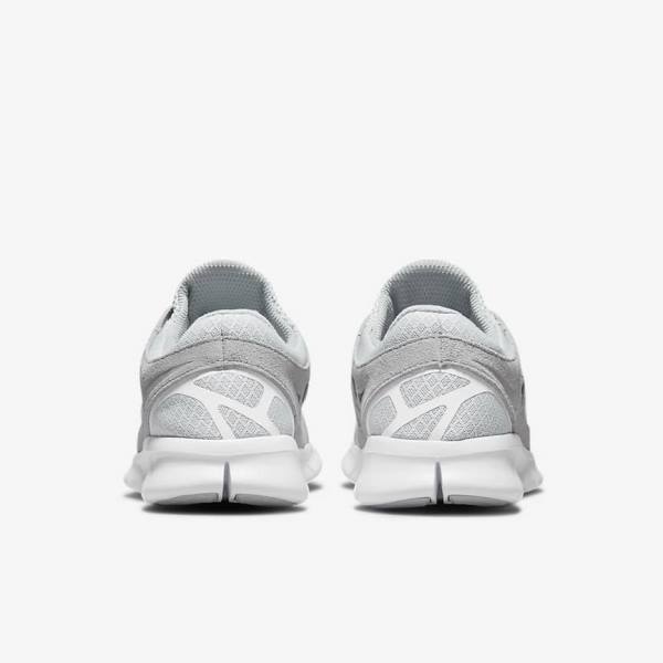 Men's Nike Free Run 2 Sneakers Grey / White / Platinum | NK148SEA