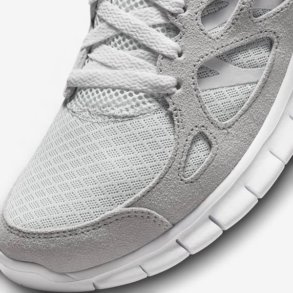 Men's Nike Free Run 2 Sneakers Grey / White / Platinum | NK148SEA