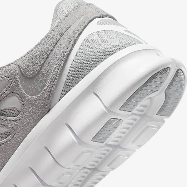 Men's Nike Free Run 2 Sneakers Grey / White / Platinum | NK148SEA