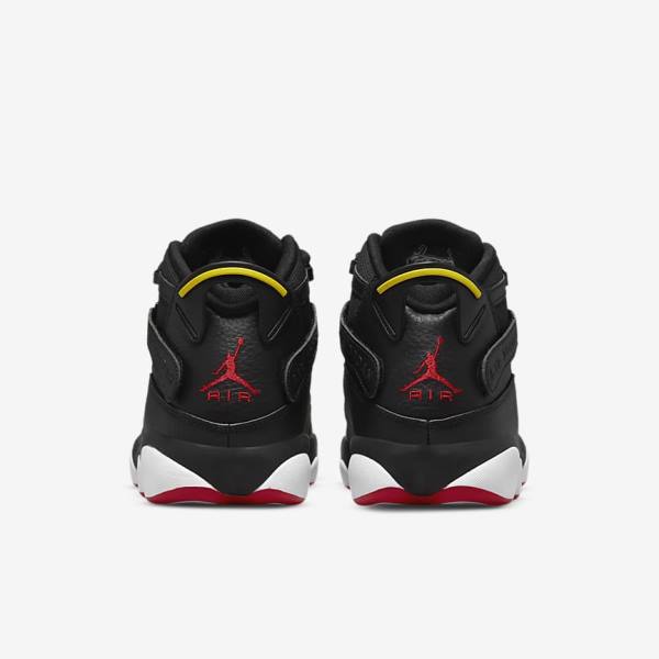 Men's Nike Jordan 6 Rings Sneakers Black / White / Yellow / Red | NK974BXC