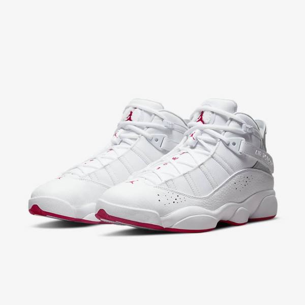 Men's Nike Jordan 6 Rings Sneakers White / Platinum | NK974OCZ