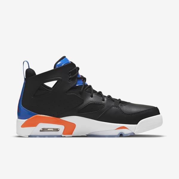 Men's Nike Jordan Flight Club 91 Sneakers Black / Royal / White / Orange | NK548BMR