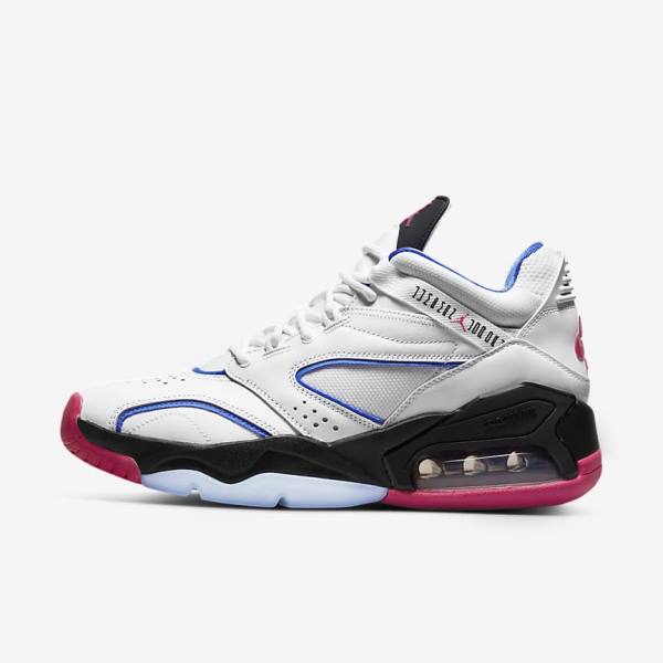 Men\'s Nike Jordan Point Lane Sneakers White / Blue / Black / Pink | NK390FWH