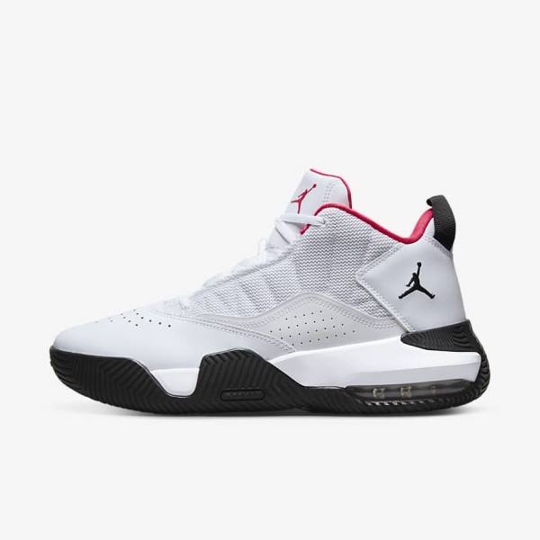 Men\'s Nike Jordan Stay Loyal Sneakers White / Black / Pink | NK091GKX