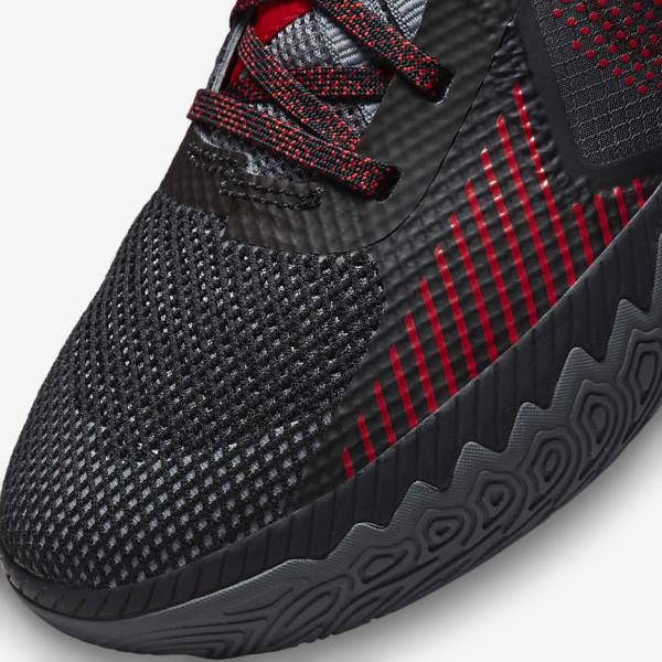 Men's Nike Kyrie Flytrap 5 Basketball Shoes Black / Grey / Red | NK569BKF