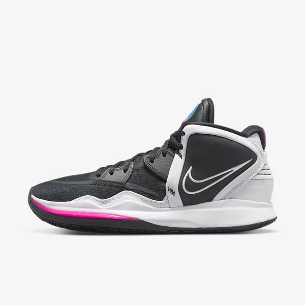 Men\'s Nike Kyrie Infinity Basketball Shoes Black / Grey / Pink / White | NK892CFI