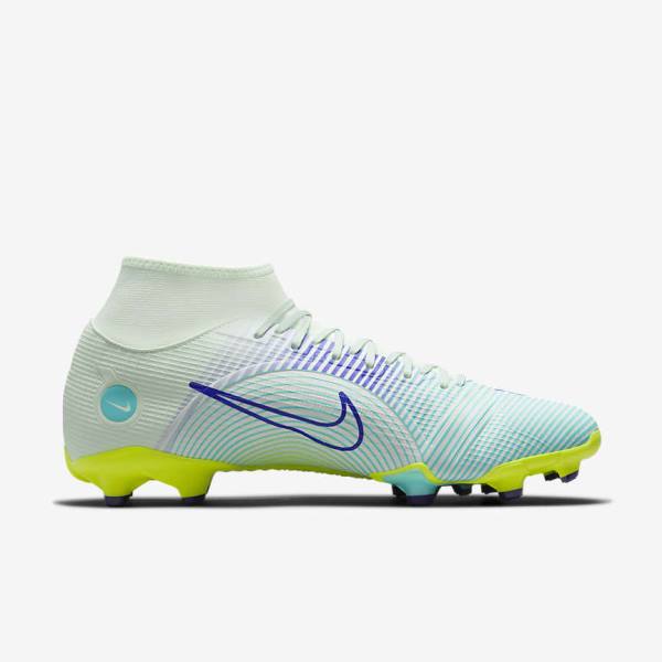 Men's Nike Mercurial Dream Speed Superfly 8 Academy MG Multi-Grounds Football Shoes Green / Purple / Green | NK071YFN