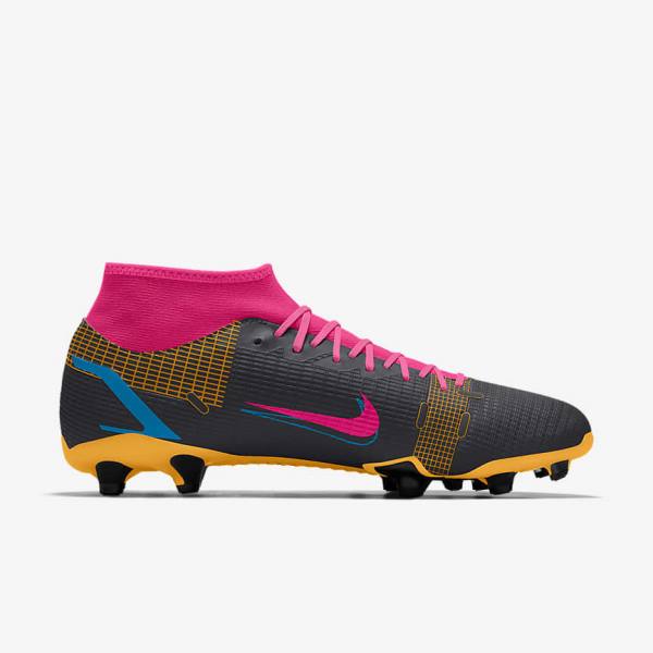 Men's Nike Mercurial Superfly 8 Academy By You Custom Football Shoes Multicolor | NK160KDL