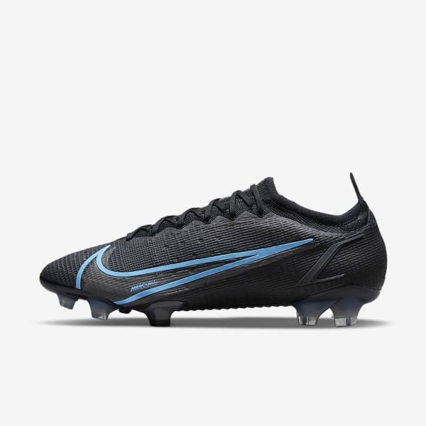 Men\'s Nike Mercurial Vapor 14 Elite FG Firm-Ground Football Shoes Black | NK032KSH