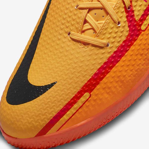 Men's Nike Phantom GT2 Academy IC Indoor-Court Football Shoes Orange / Light Red / Black | NK209RSU