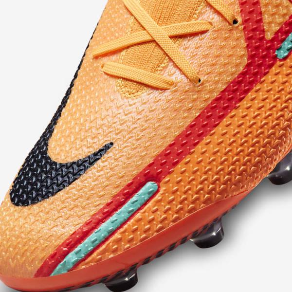 Men's Nike Phantom GT2 Elite AG-Pro Artificial-Grass Football Shoes Orange / Light Red / Black | NK796JZR