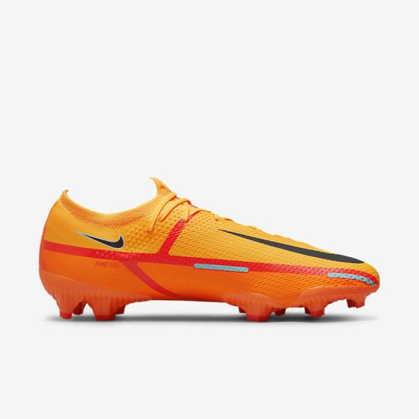 Men's Nike Phantom GT2 Pro FG Firm-Ground Football Shoes Orange / Light Red / Black | NK164BYG