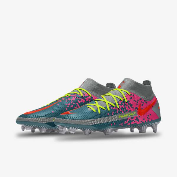 Men's Nike Phantom GT Elite By You Custom Firm Ground Football Shoes Multicolor | NK389HEY