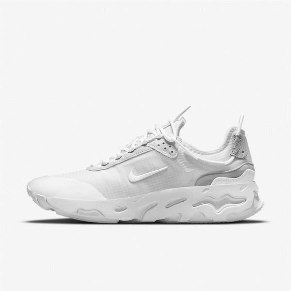 Men\'s Nike React Live Sneakers White / Platinum / White | NK137XOA