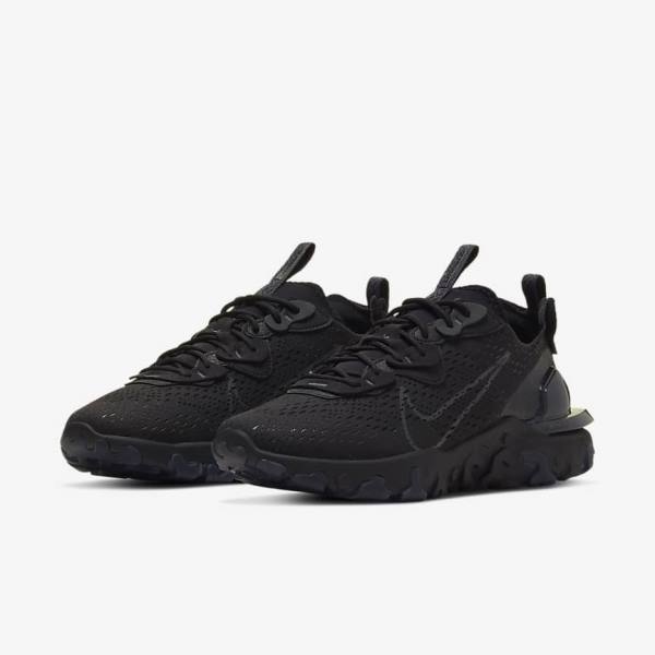 Men's Nike React Vision Sneakers Black / Dark Grey | NK098WQL