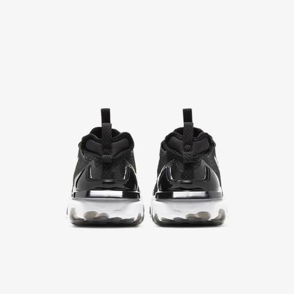 Men's Nike React Vision Sneakers Black / White | NK136OSE