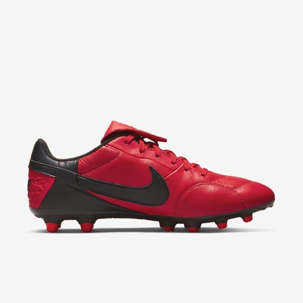 Men's Nike The Premier 3 FG Firm-Grounds Football Shoes Red / Black | NK783RWI