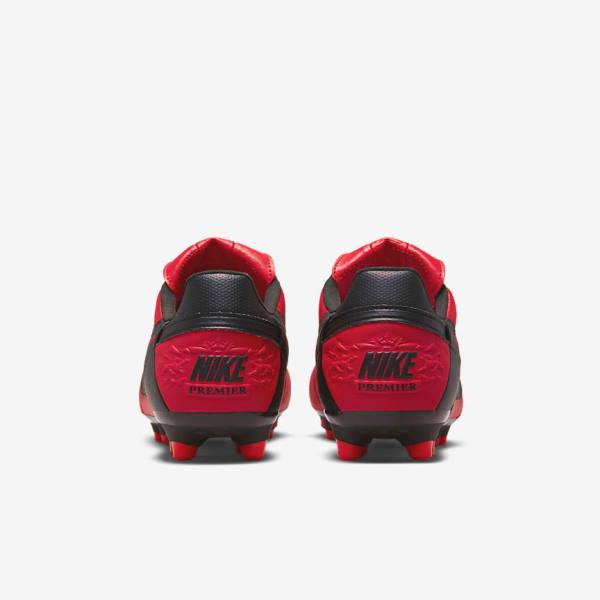 Men's Nike The Premier 3 FG Firm-Grounds Football Shoes Red / Black | NK783RWI