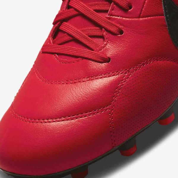 Men's Nike The Premier 3 FG Firm-Grounds Football Shoes Red / Black | NK783RWI