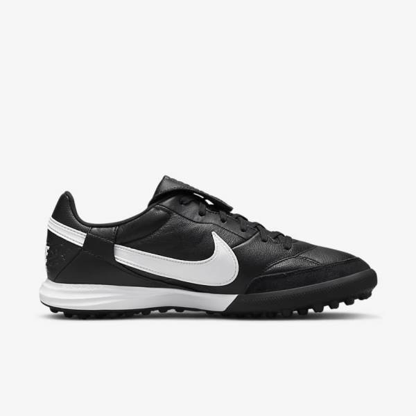 Men's Nike The Premier 3 TF Artificial-Turf Football Shoes Black / White | NK249ZTJ