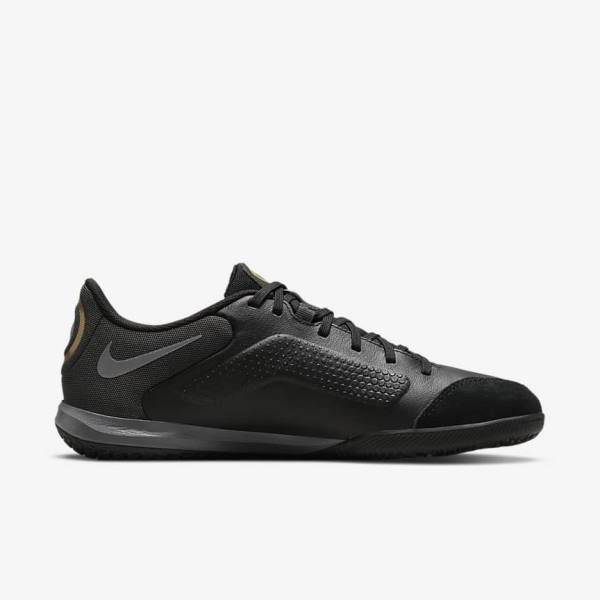 Men's Nike Tiempo Legend 9 Academy IC Indoor-Court Football Shoes Black / Dark Grey / Metal Gold / Black | NK710OAT