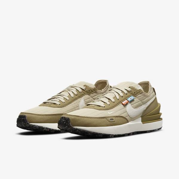 Men's Nike Waffle One Premium Sneakers Brown / Black | NK830CWN