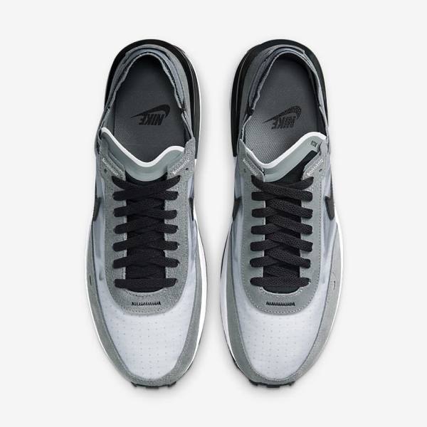 Men's Nike Waffle One SE Sneakers Grey / White / Grey / Black | NK896HEP