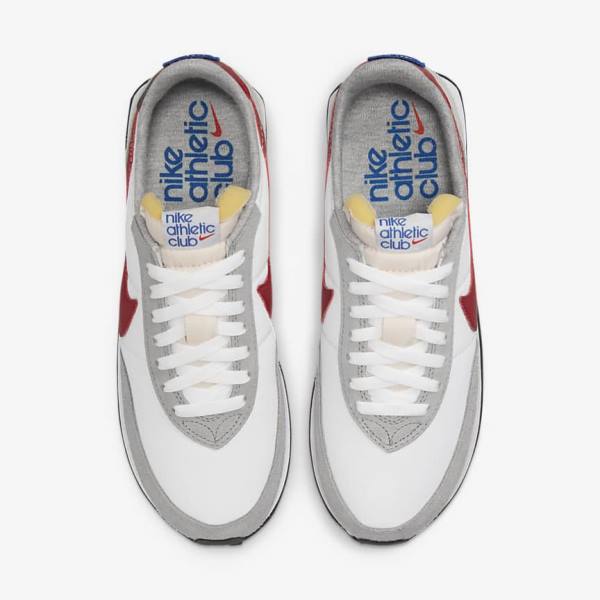 Men's Nike Waffle Trainer 2 Sneakers White / Light Grey / Royal / Red | NK540IQR