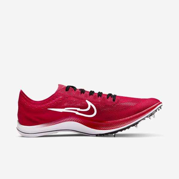 Men's Nike ZoomX Dragonfly Bowerman Track Club Athletics Distance Spikes Running Shoes Red / Black / White | NK391PFY