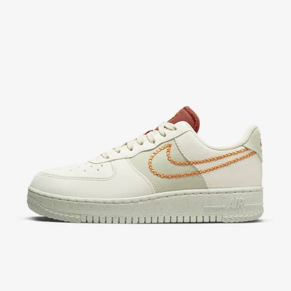 Women\'s Nike Air Force 1 07 Low Sneakers Olive / Yellow | NK185MQJ